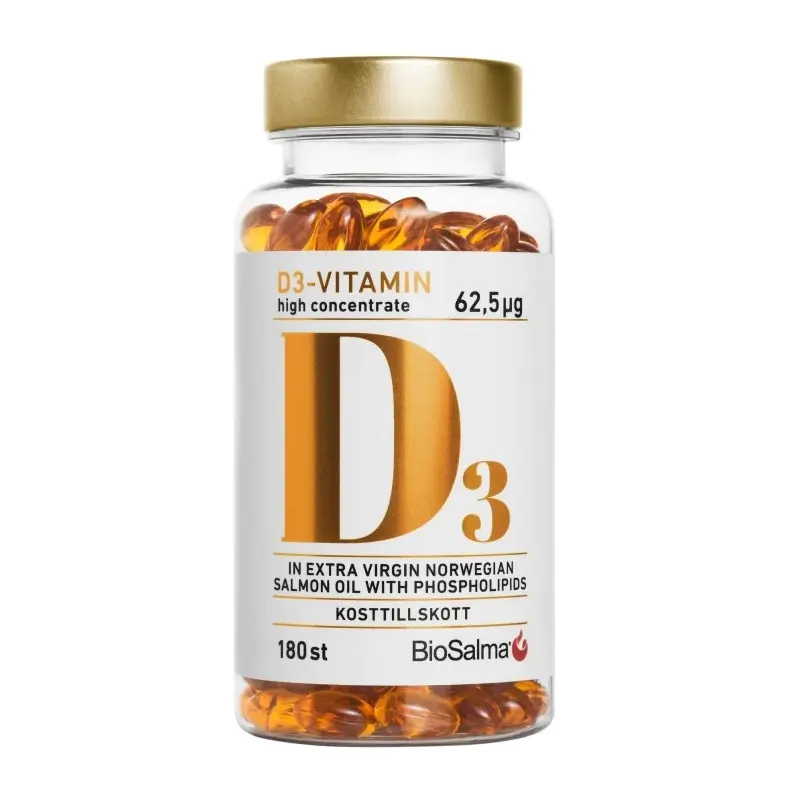 BioSalma Vitamin D3 High Concentrate 180 Capsules